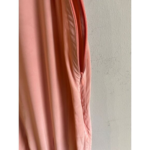 Diane Von Furstenberg Womens Boatneck Pleated Knee-Length Silk Dress Pink Sz 6 - Picture 5 of 13
